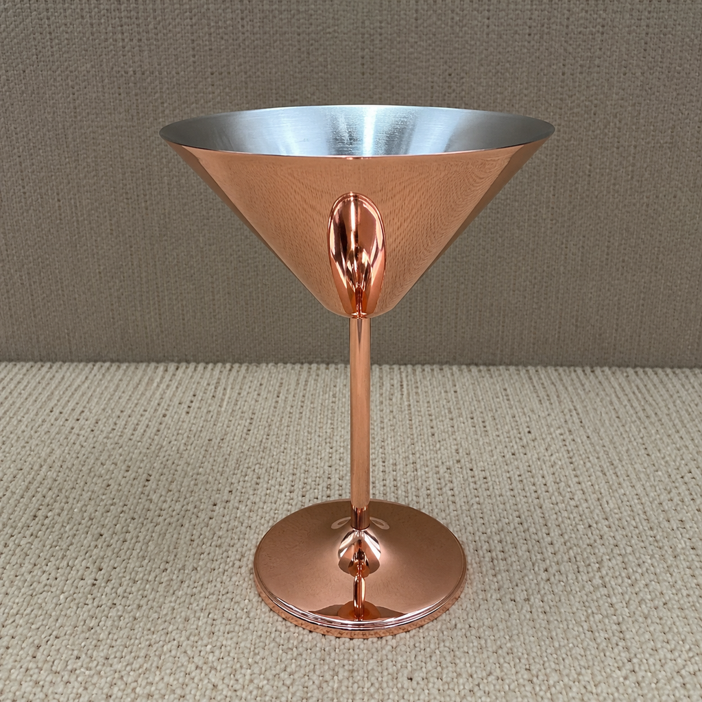 Premium Metal Rose Gold Glass for Bar & Cocktail Serving (YM1039)