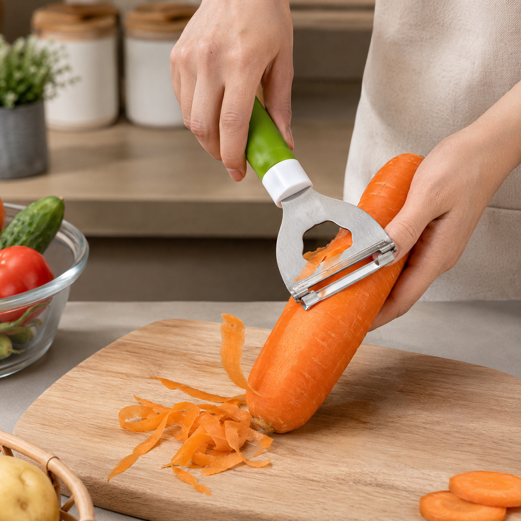 Green Stainless-Steel Kitchen Peeler (YM585)