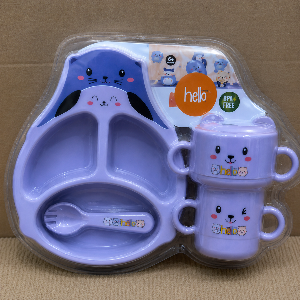 Kids Purple Cutlery Dining Set - Set of 6 (YM2124)