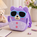 Cute Bear Kids Backpack – Purple (YM1165)