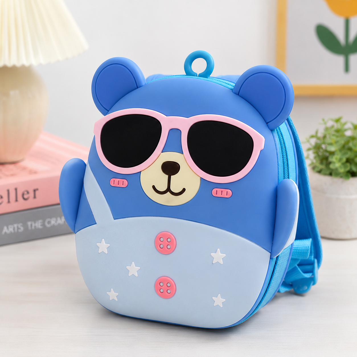 Cute Bear Kids Backpack – Blue (YM1165)