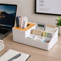 Desktop Stationery Organizer with Bamboo Top (YM1332)