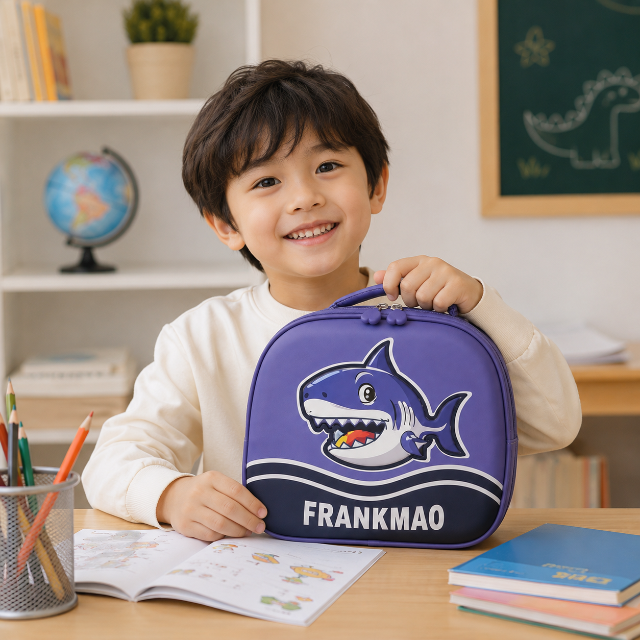 Shark Kids Backpack – Purple (YM1166)