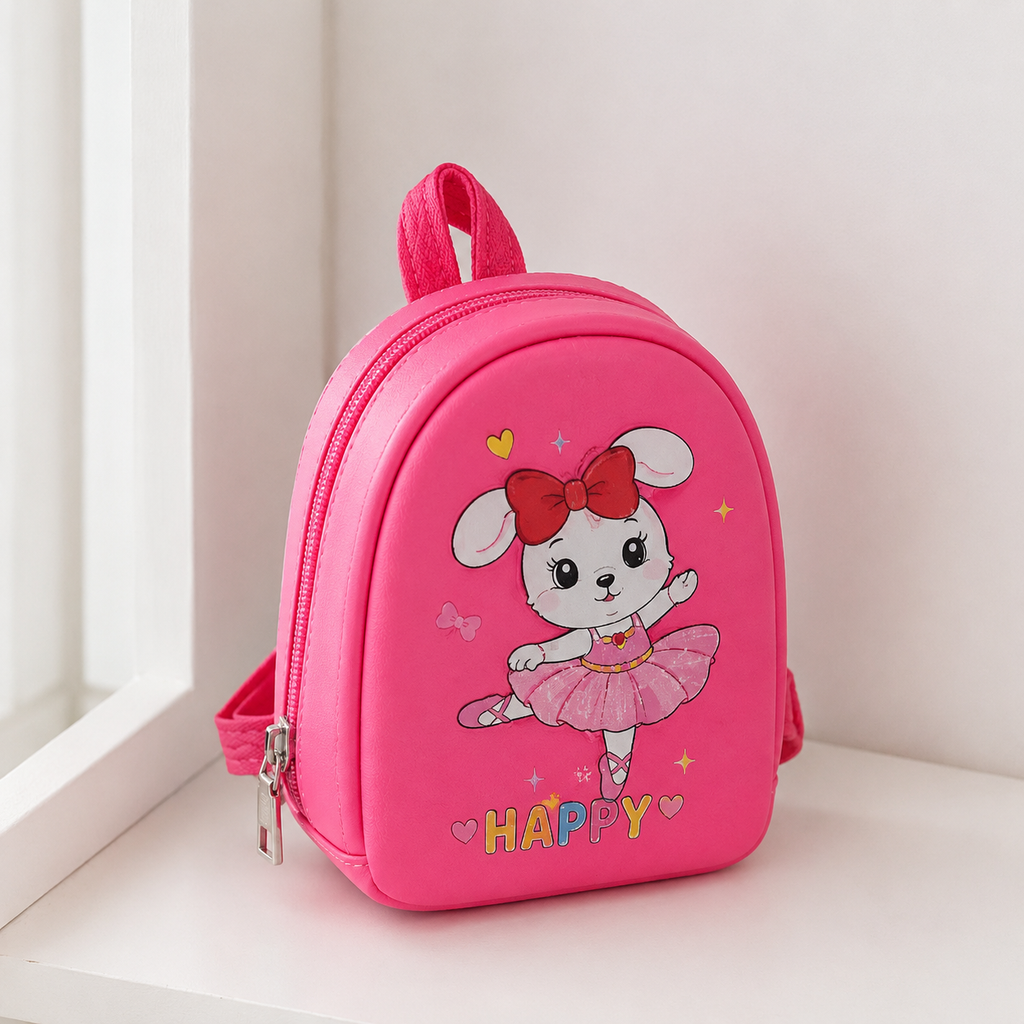 Cute Pink Bunny Kids Mini Backpack(YM1171)