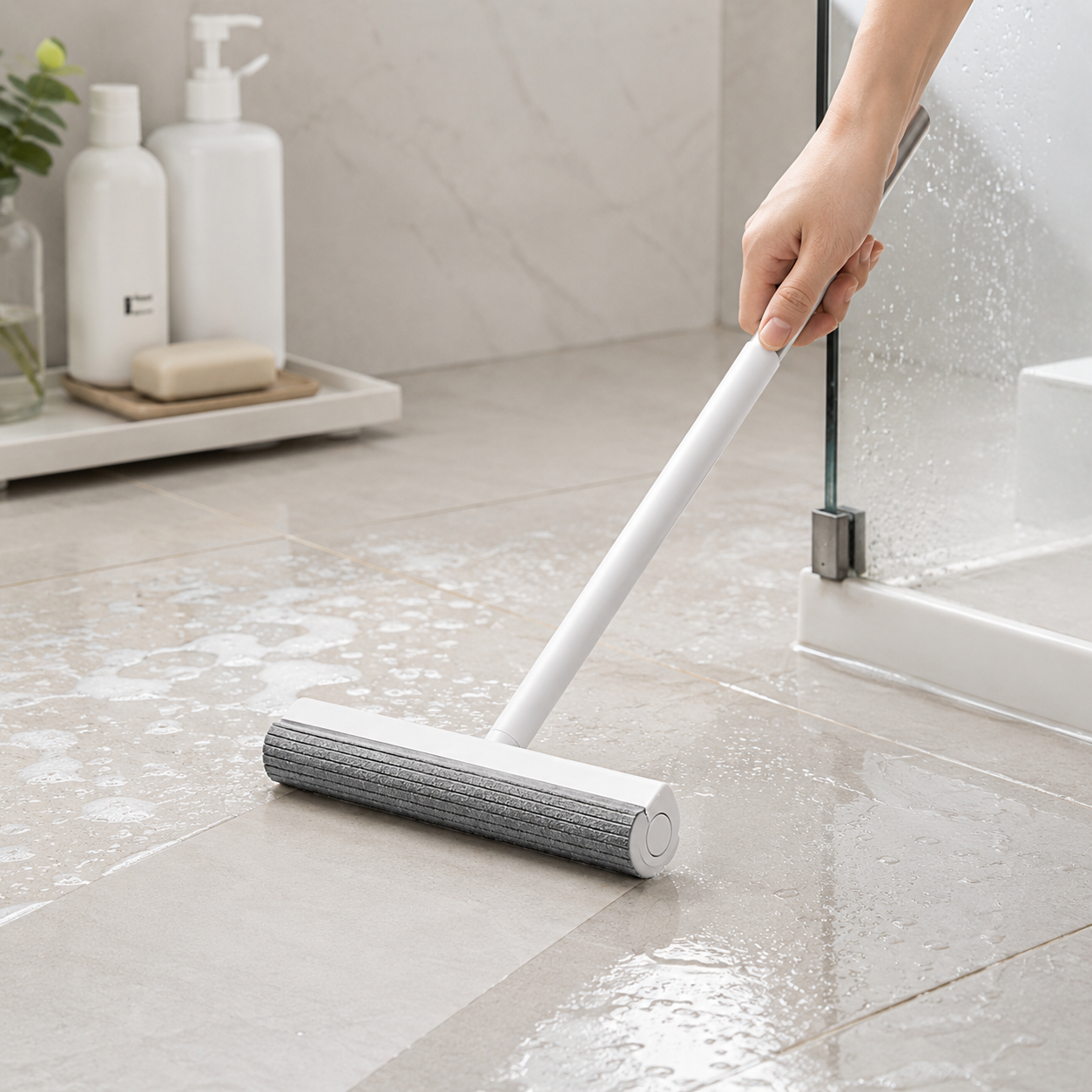 Floor Cleaning Sponge Squeegee – White & Grey (RB-E23144)
