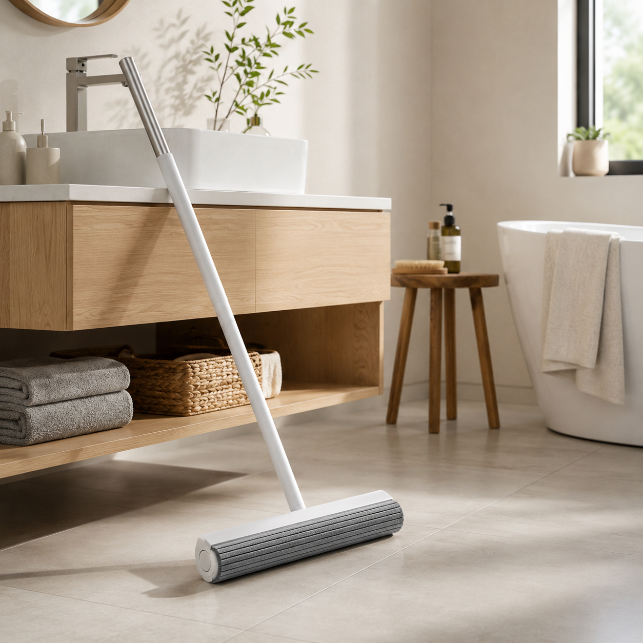 Floor Cleaning Sponge Squeegee – White & Grey (RB-E23144)