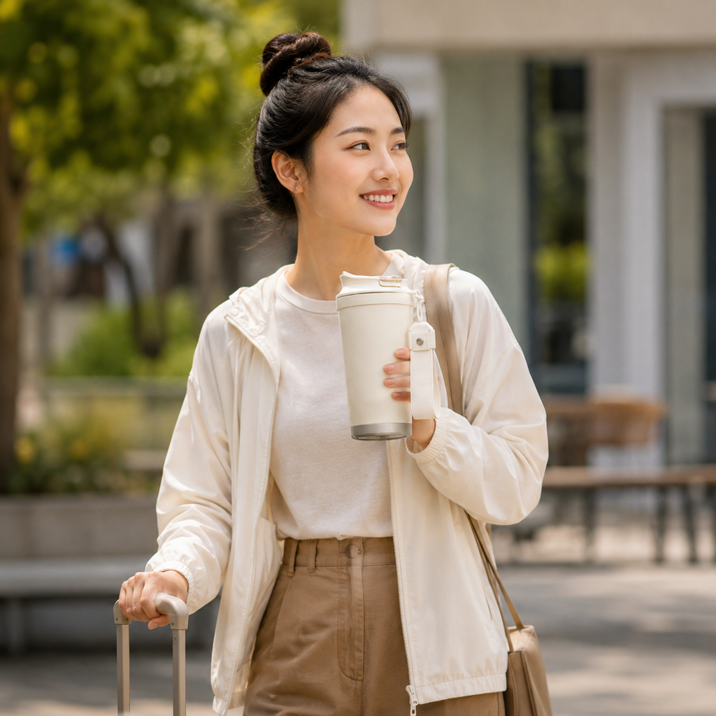 Premium Insulated Travel Tumbler –Off White (RB-E25057)