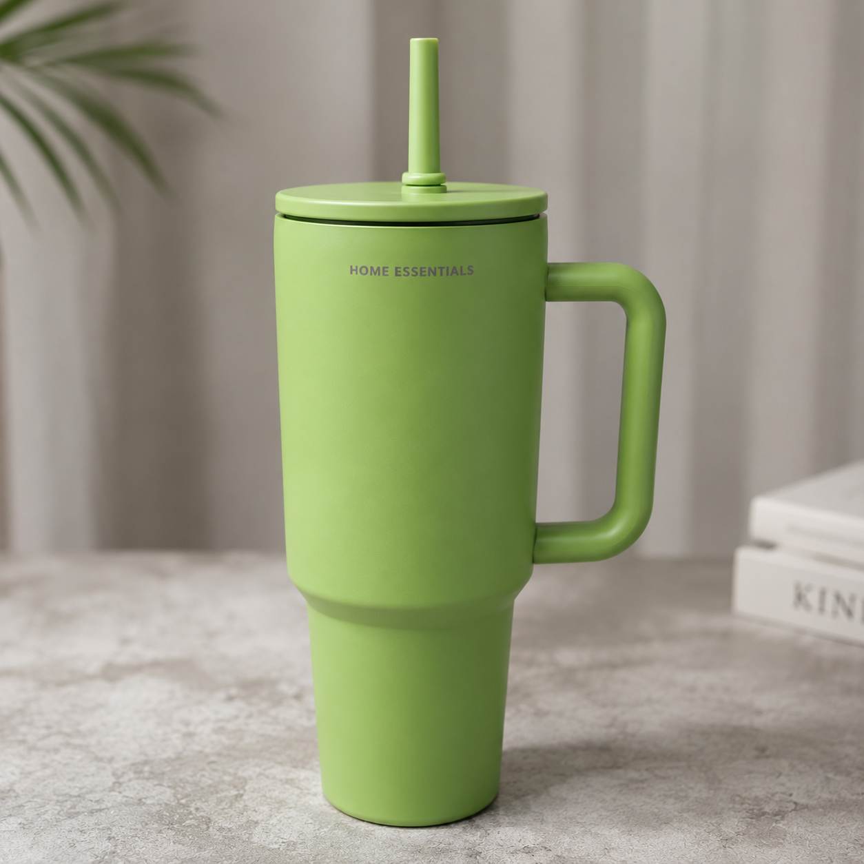 Premium Green Insulated Travel Tumbler with Handle (YM040)