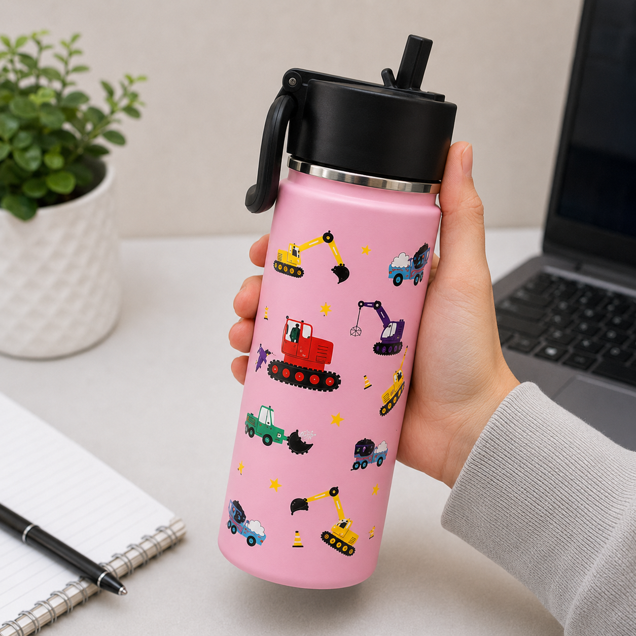 Kids Insulated Water Bottle - Pink (YM034)