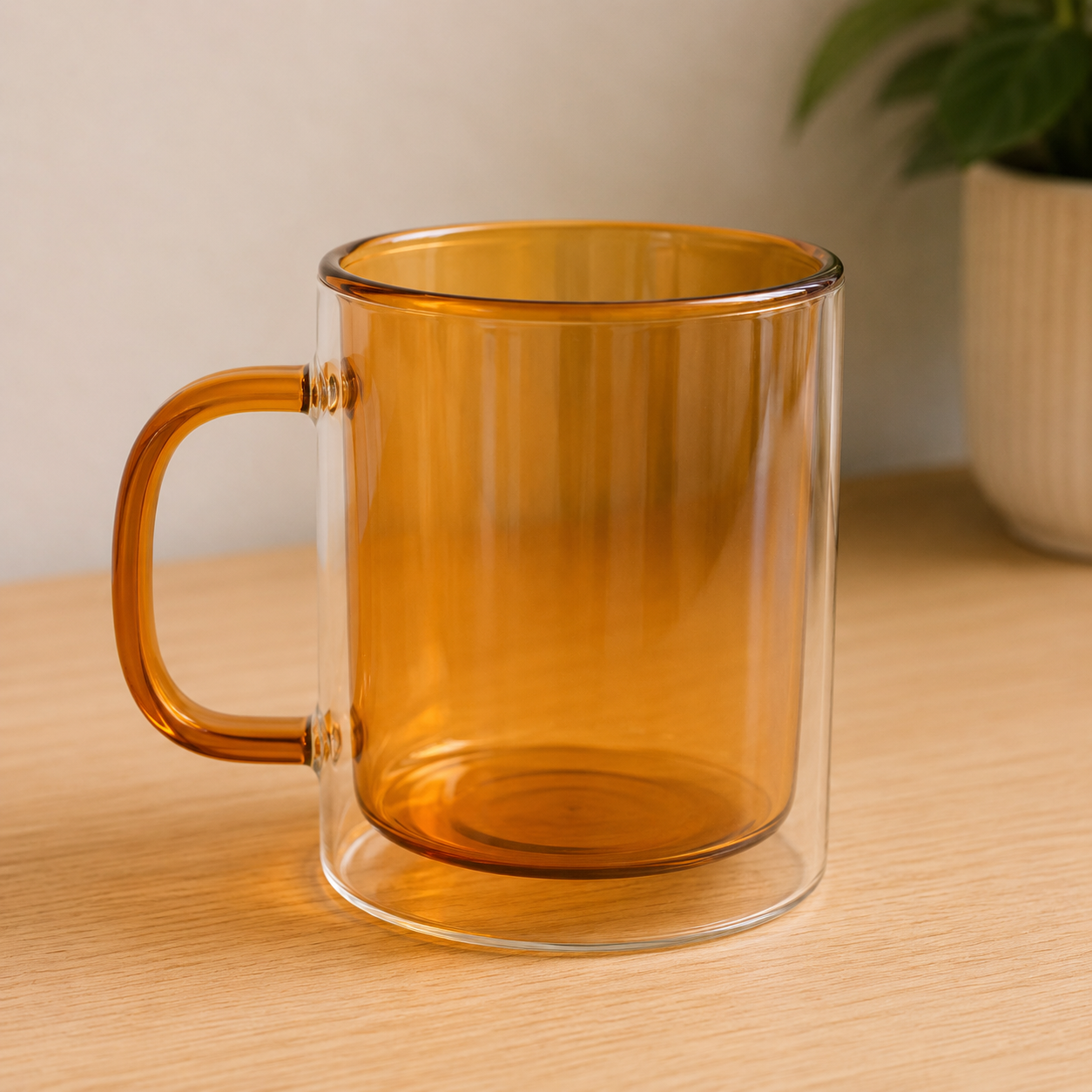 Yellow Glass Coffee Mug (YM1687)