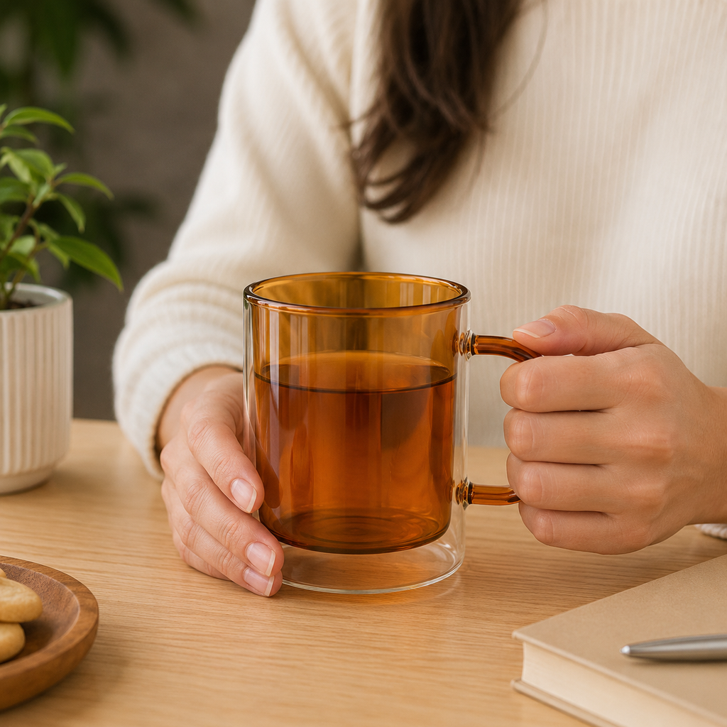 Yellow Glass Coffee Mug (YM1687)