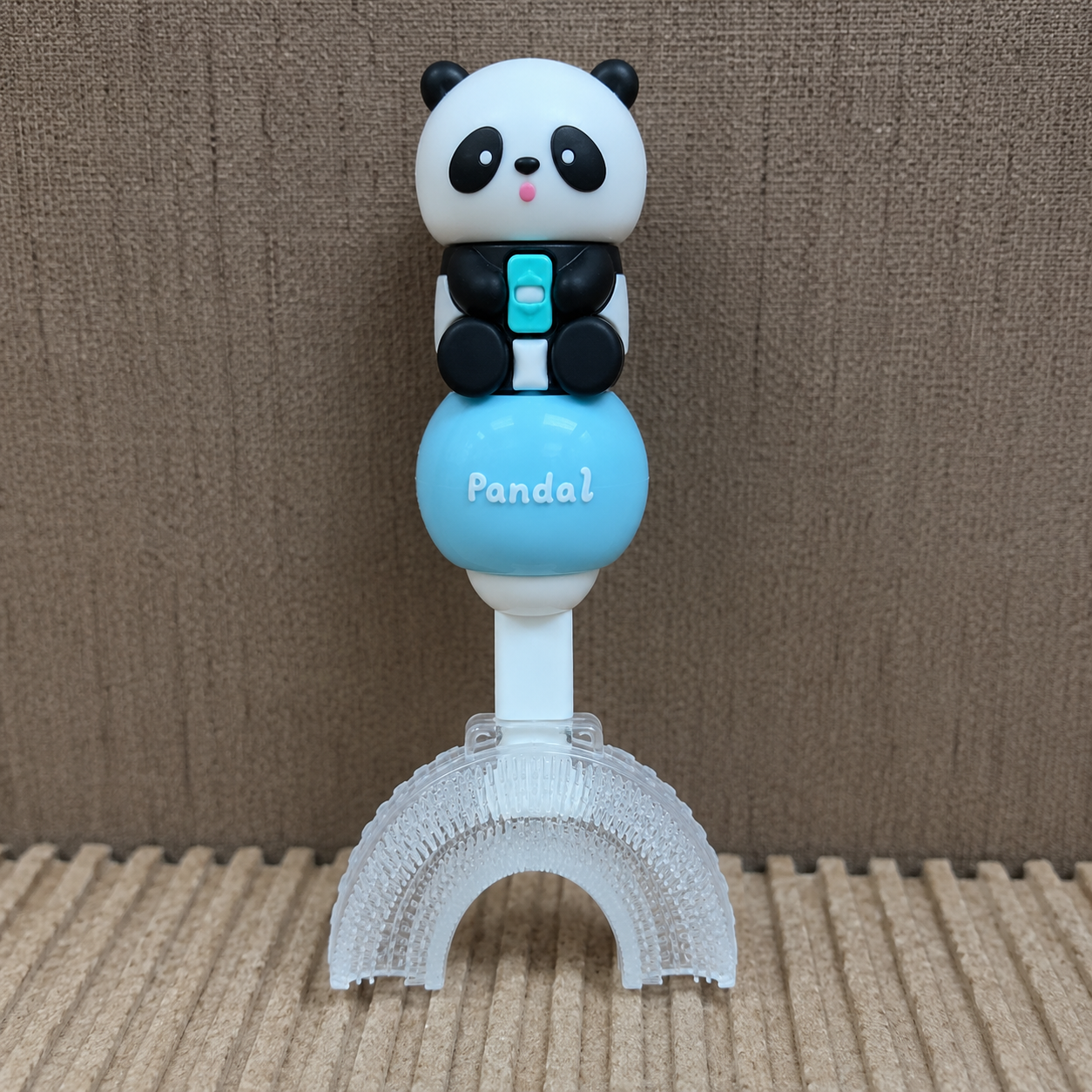 Panda Kids U-Shaped Blue Toothbrush (YM765)