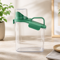 Transparent Plastic Water Pitcher with Green Lid (YM2775)