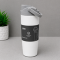 White Dual-Tone Insulated Travel Tumbler (YM1617)