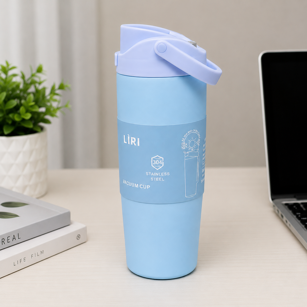 Blue Dual-Tone Insulated Travel Tumbler (YM1617)