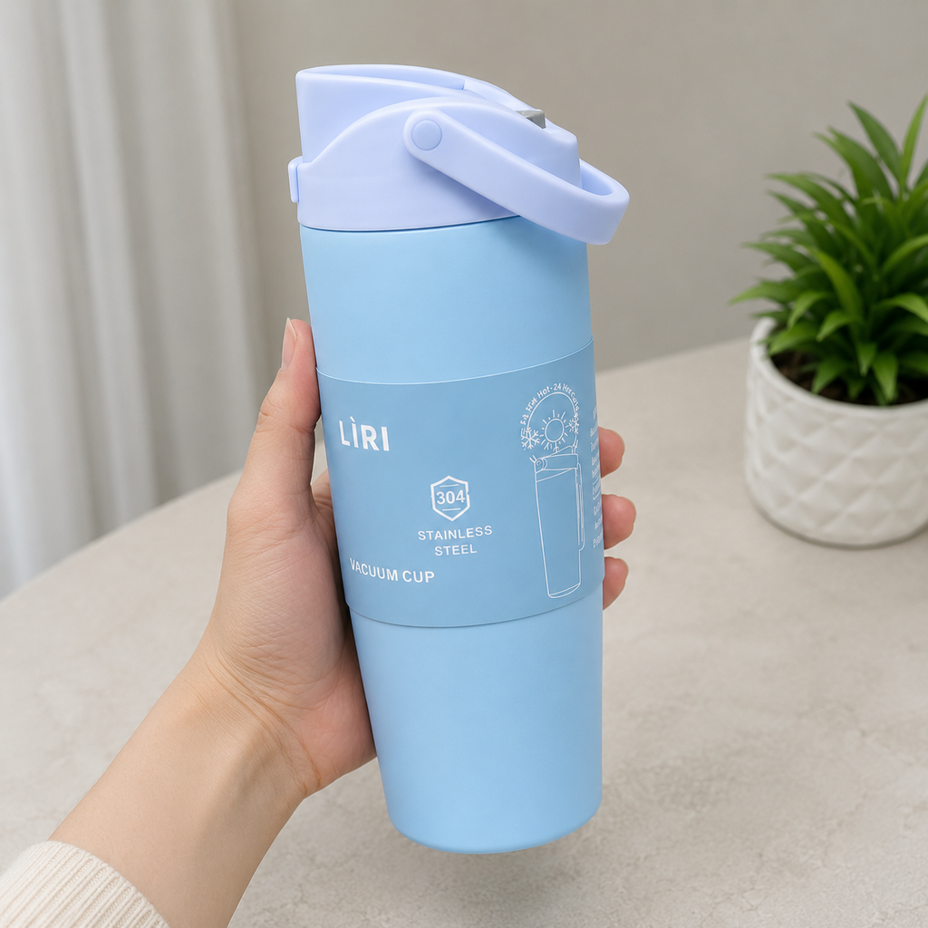 Blue Dual-Tone Insulated Travel Tumbler (YM1617)