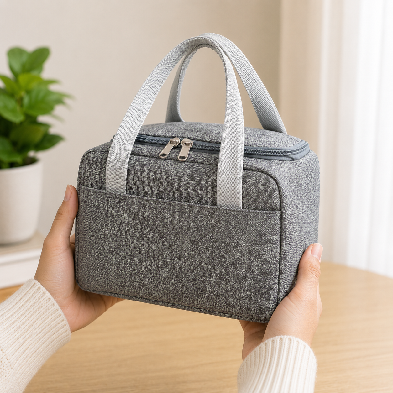 Grey Insulated Lunch Bag (TH19)