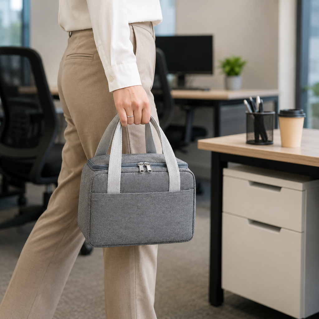 Grey Insulated Lunch Bag (TH19)