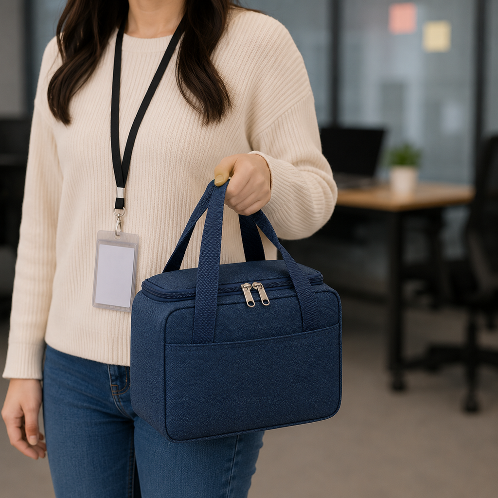 Blue Insulated Lunch Bag (TH19)