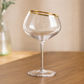 Elegant Gold Rim Crystal Glass (YM604)