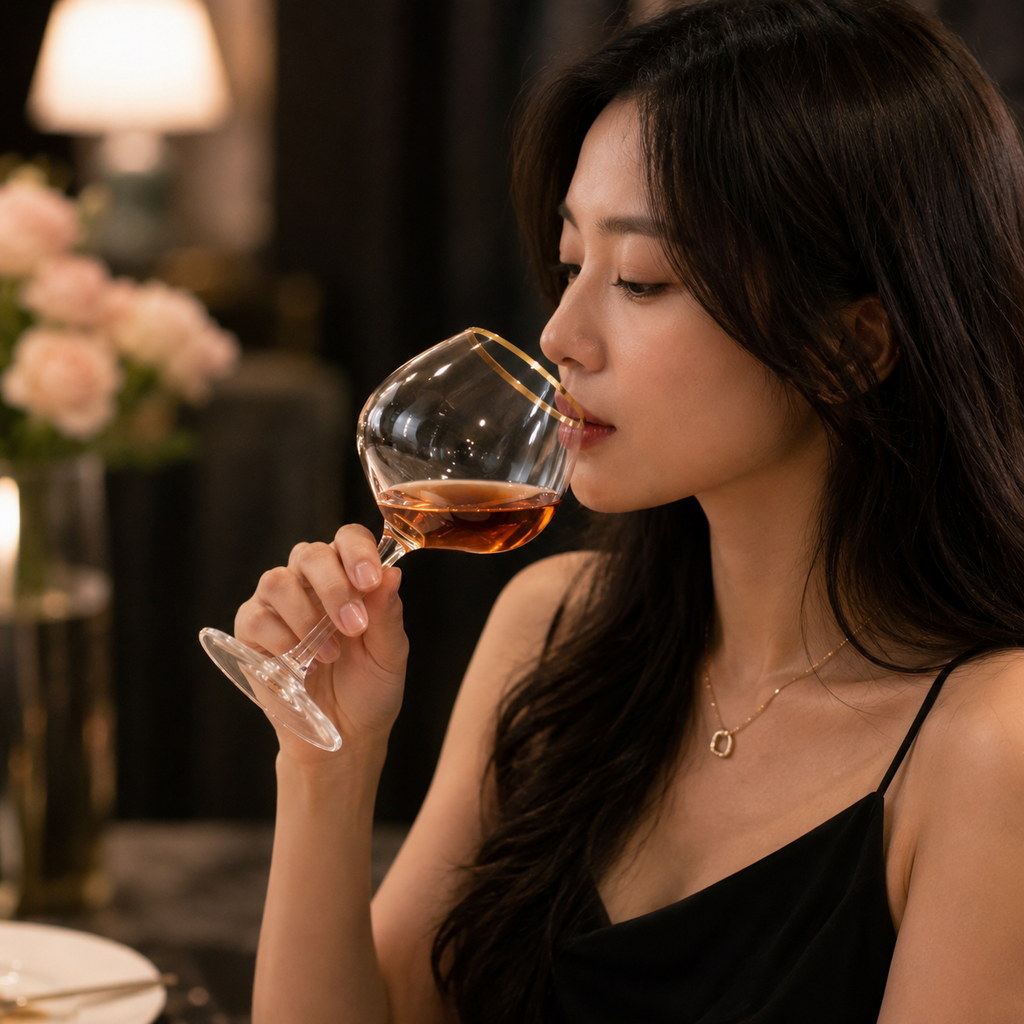 Elegant Gold Rim Crystal Glass (YM604)