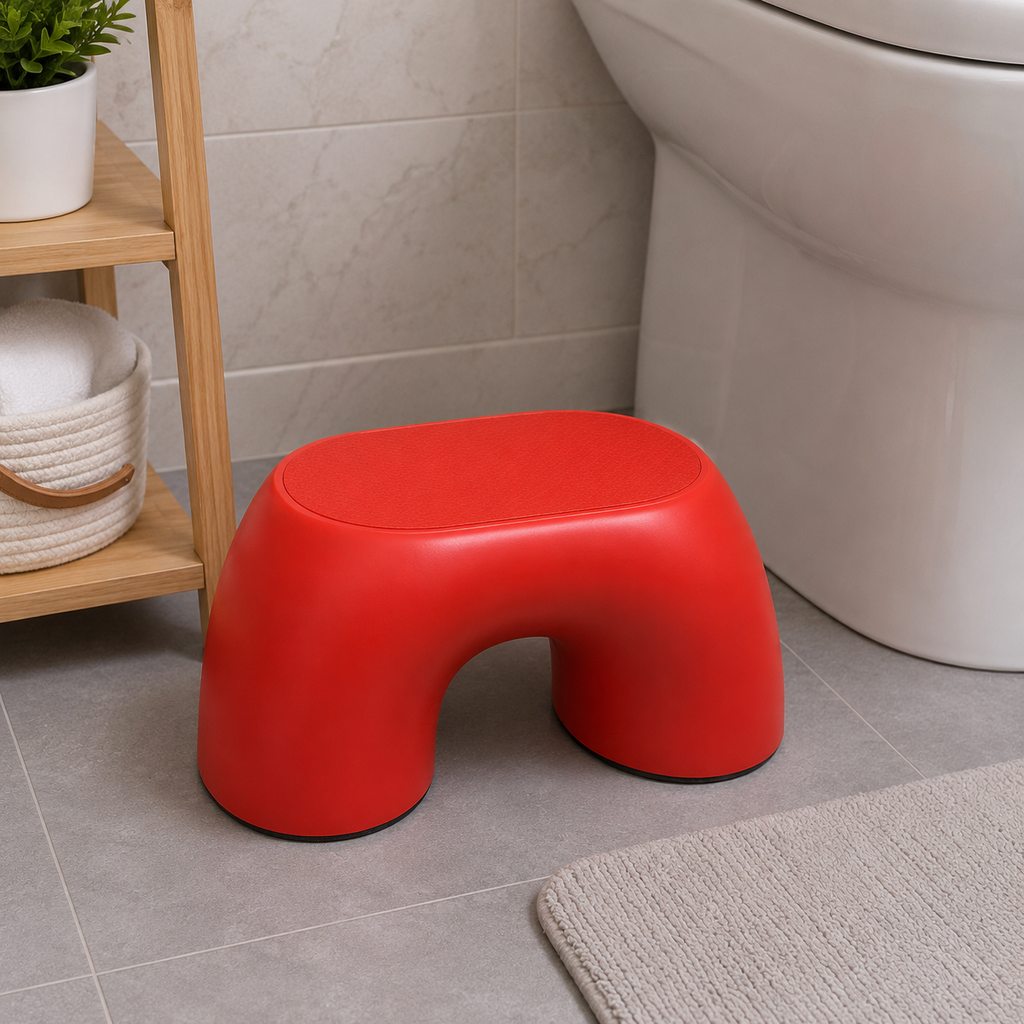 Red Plastic Stool for Home and Kitchen (YM1372)