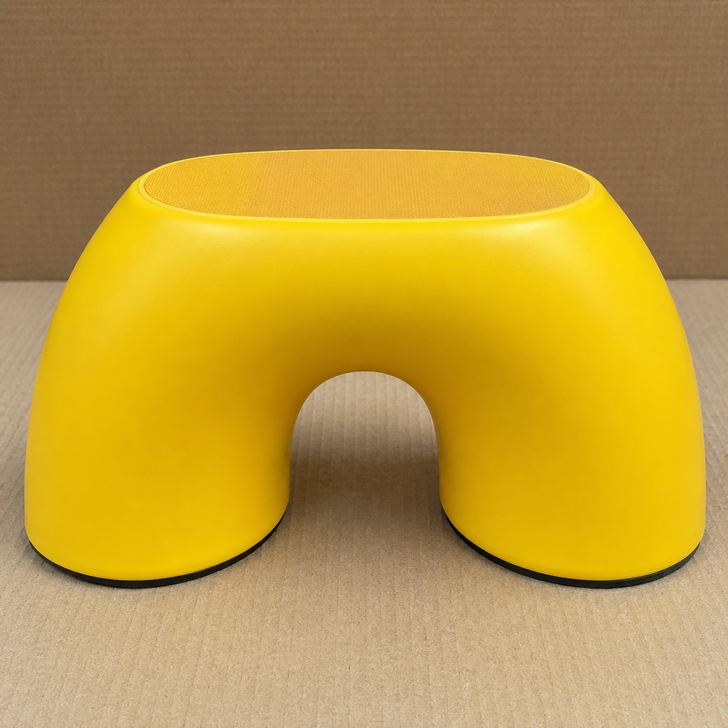 Yellow Plastic Stool for Home and Kitchen (YM1372)