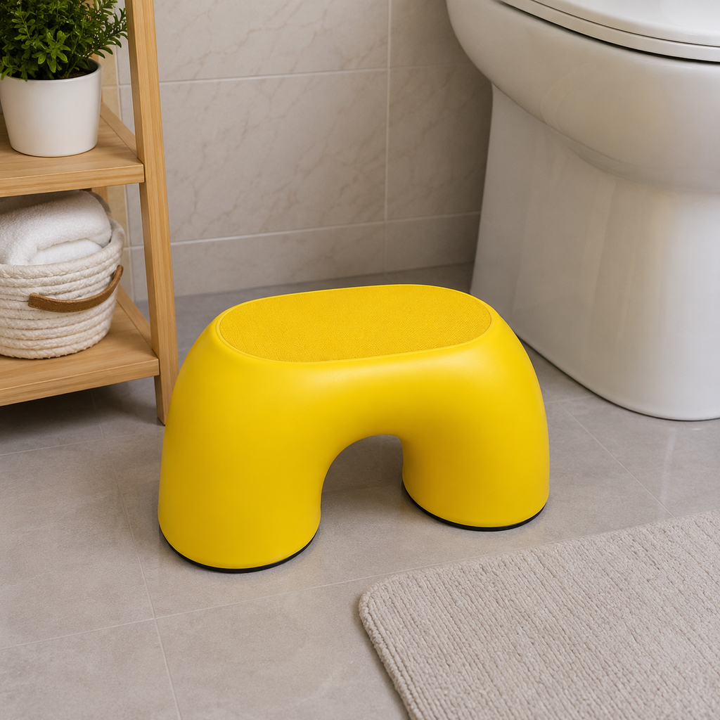 Yellow Plastic Stool for Home and Kitchen (YM1372)