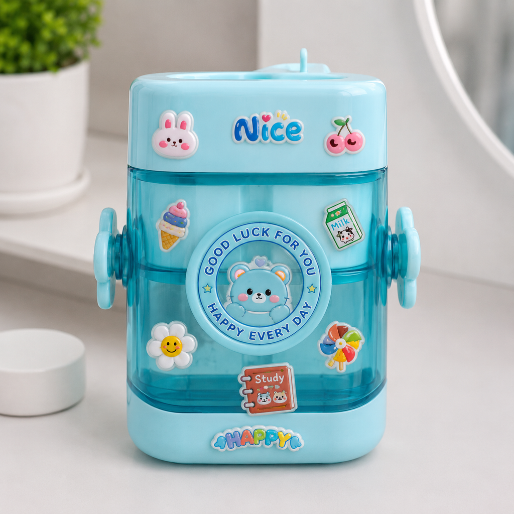 Blue Kids Drinking Cup with Dual Handles (YM506)