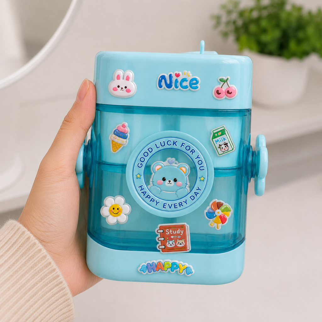 Blue Kids Drinking Cup with Dual Handles (YM506)