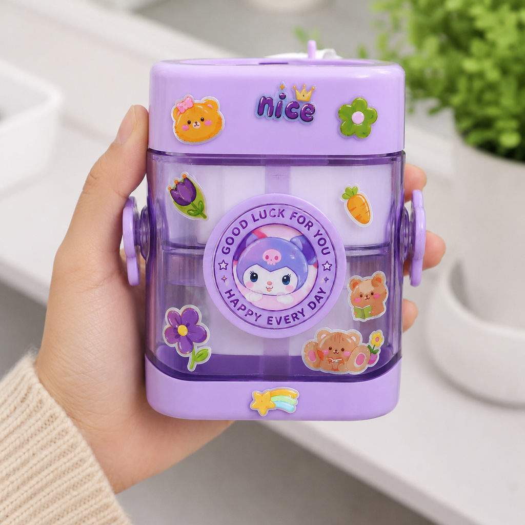 Lavender Kids Drinking Cup with Dual Handles (YM506)