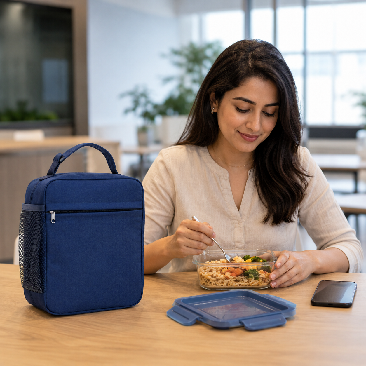Insulated Blue Lunch Bag (TG12)