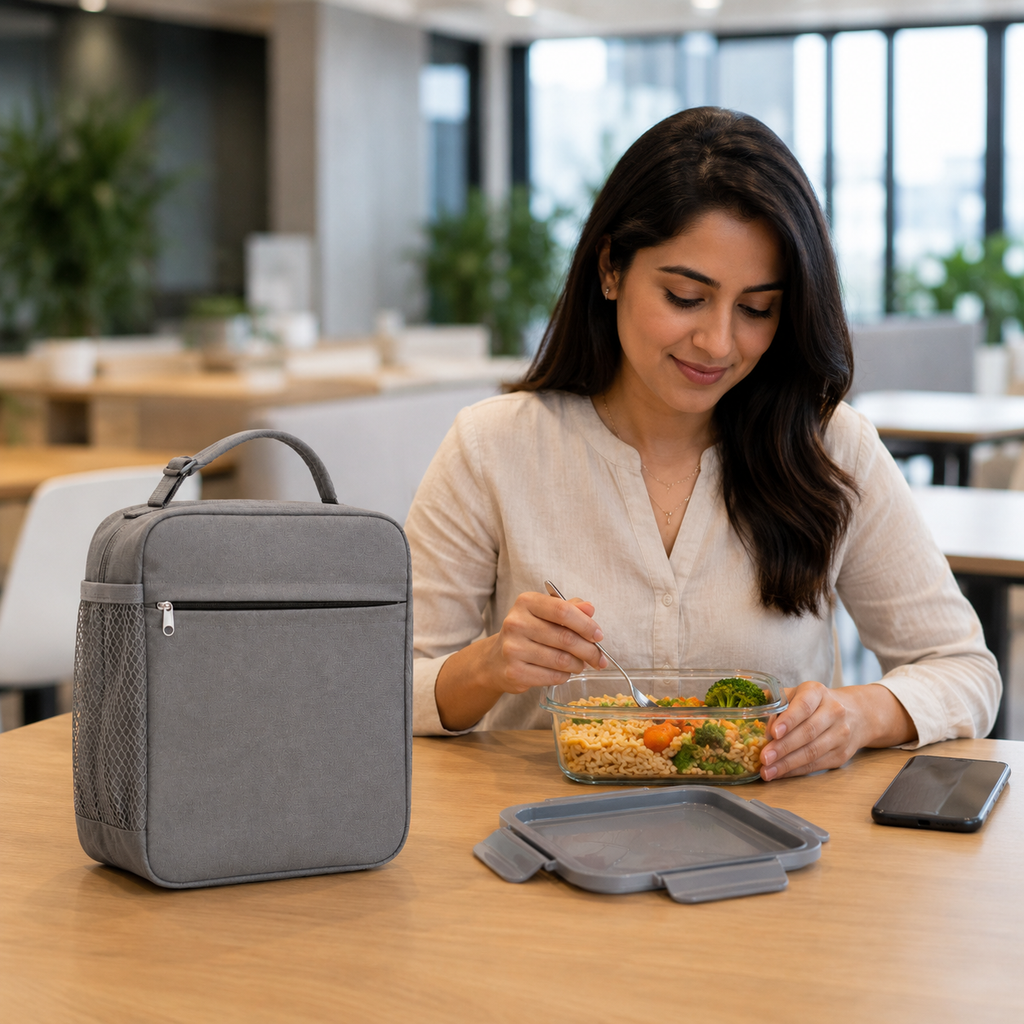 Insulated Grey Lunch Bag (TG12)