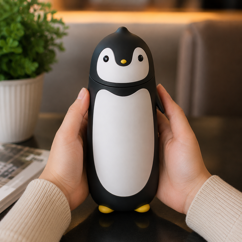 Black Penguin Shaped Water Bottle (YM500)