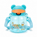 Kids Cute Duck Straw Sipper Bottle - Light Blue (YM507)