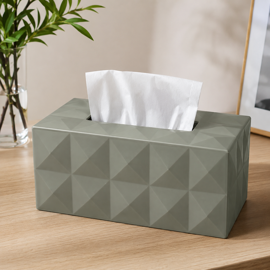 Premium Rectangular Tissue Box Holder (YM2711)