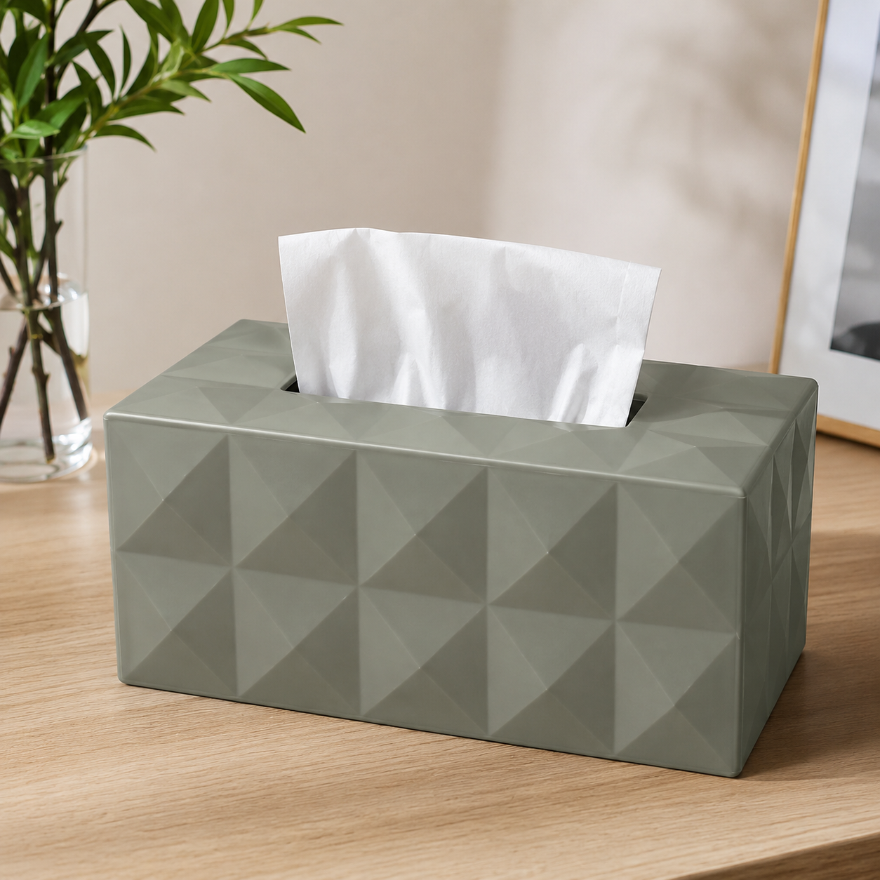 Premium Rectangular Tissue Box Holder (YM2711)