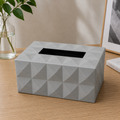 Grey Premium Rectangular Tissue Box Holder (YM2711)
