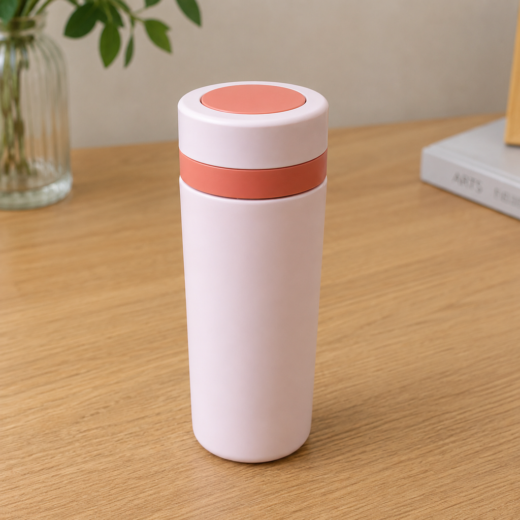 Peach Stainless Steel Water Bottle 350ML (YM2502)