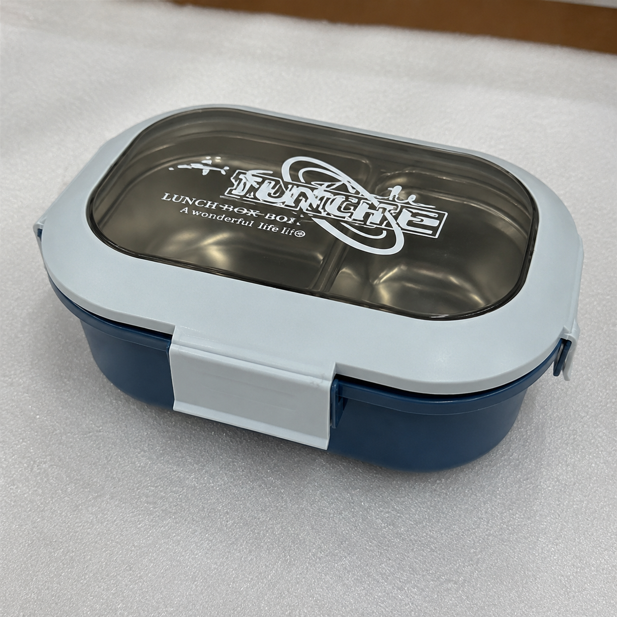 Blue Compartment Lunch Box (YM520)
