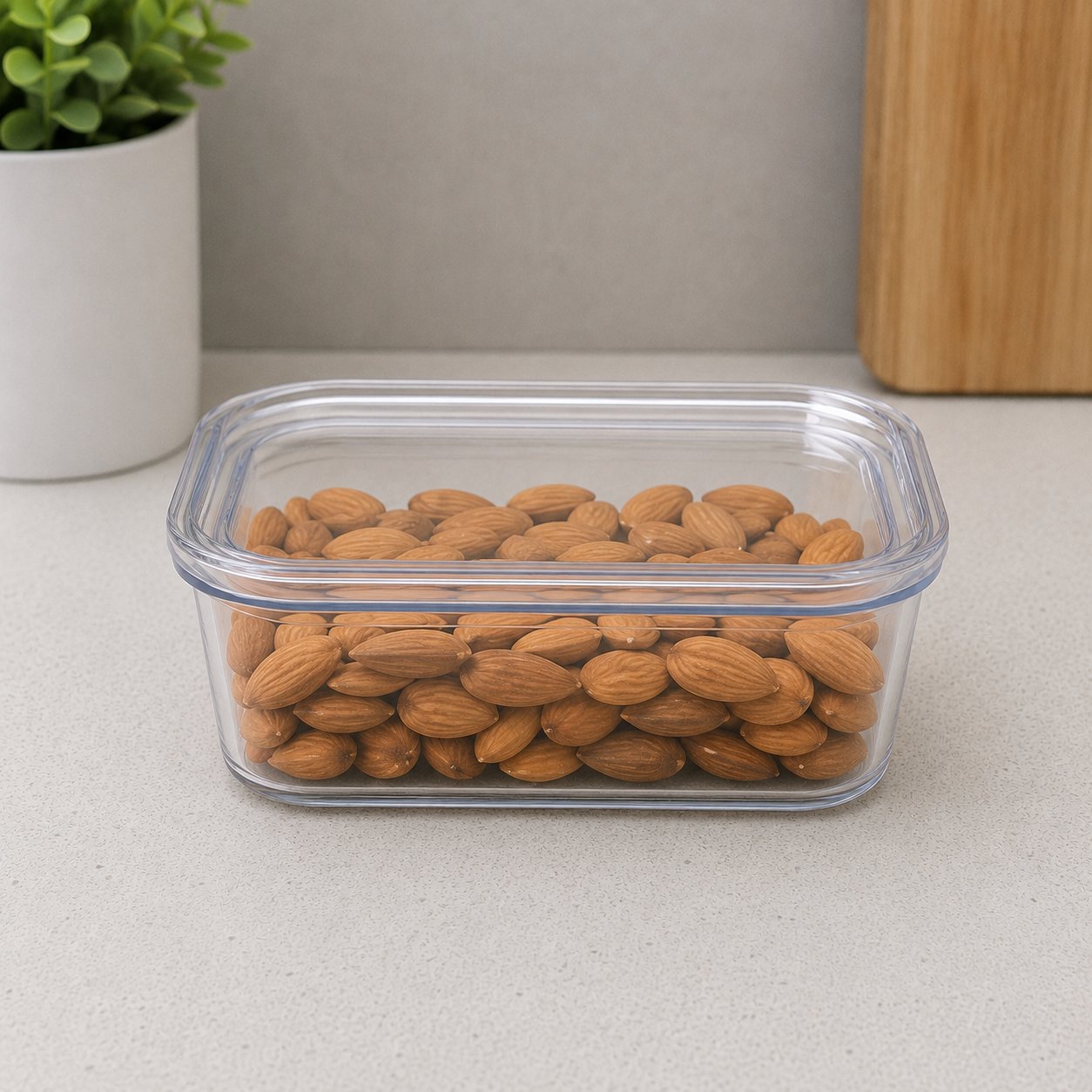 Rectangular Glass Food Storage Container with Lid (YM2734)