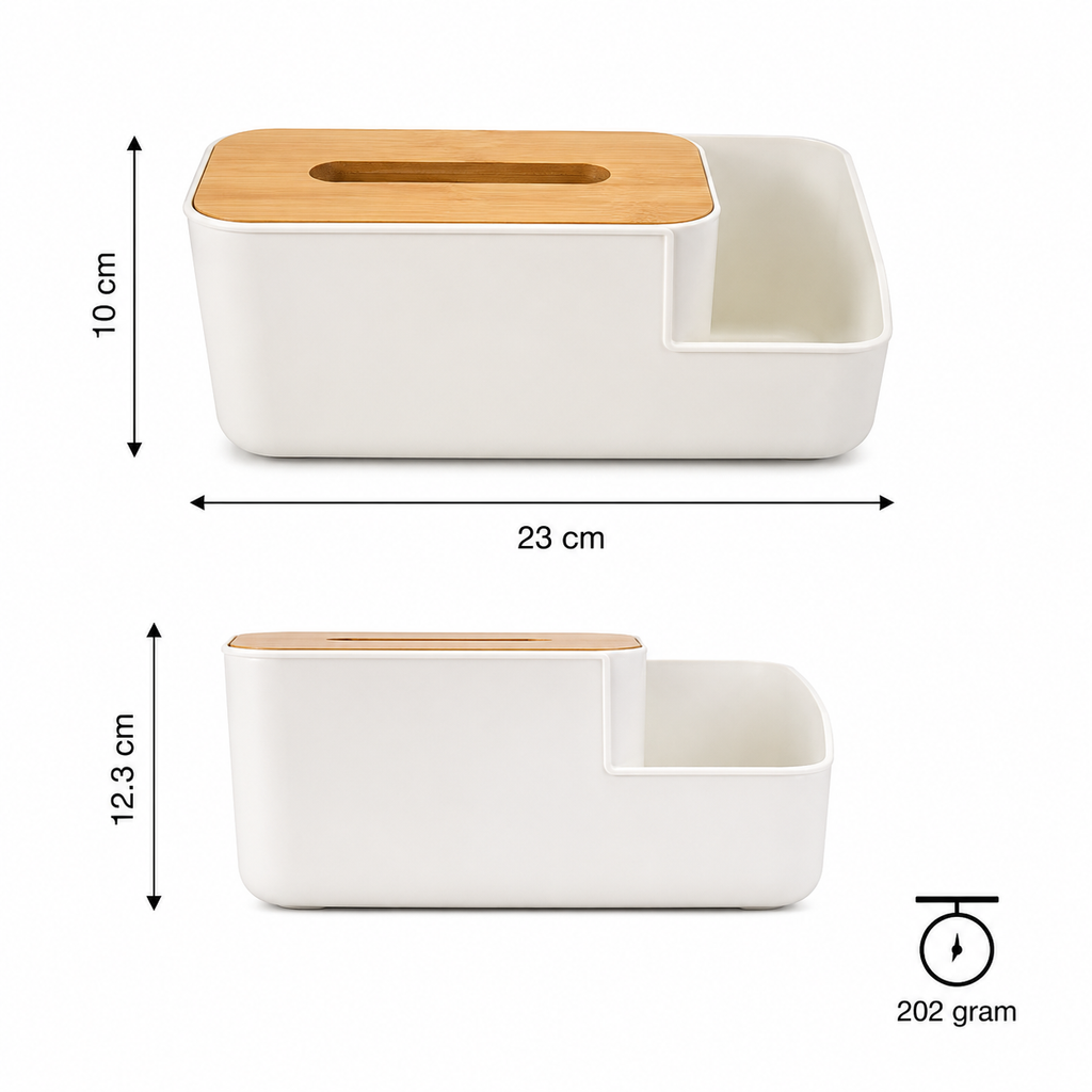Minimalist Bamboo Lid Storage Organizer Box (YM1331)
