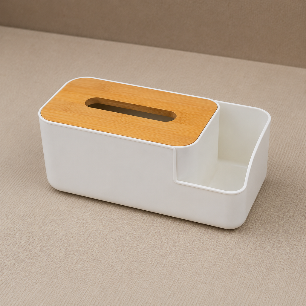 Minimalist Bamboo Lid Storage Organizer Box (YM1331)