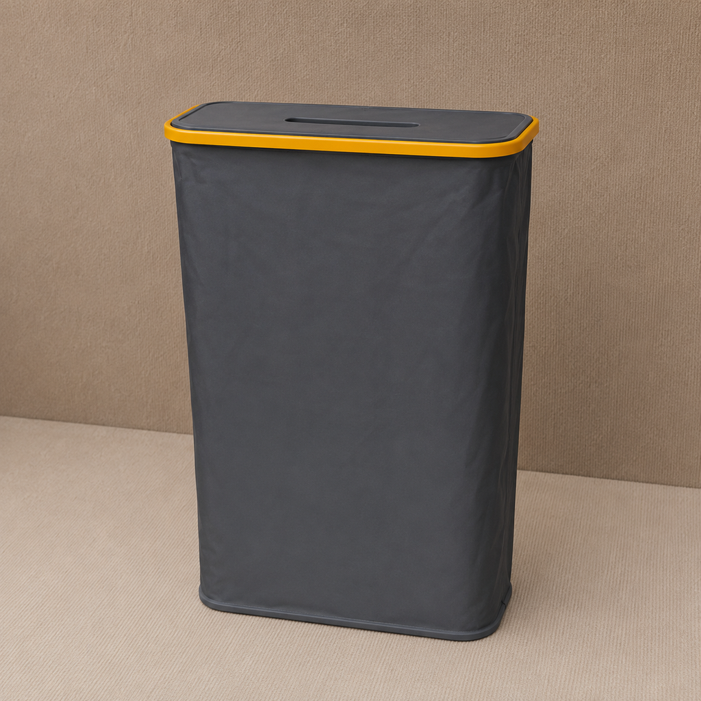Stylish Grey Laundry Basket for Bedroom (YM1899)