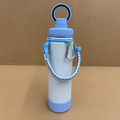 Blue Water Bottle with Carry Strap (YM2200)
