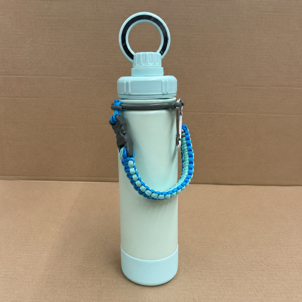 Light Green Water Bottle with Carry Strap (YM2200)