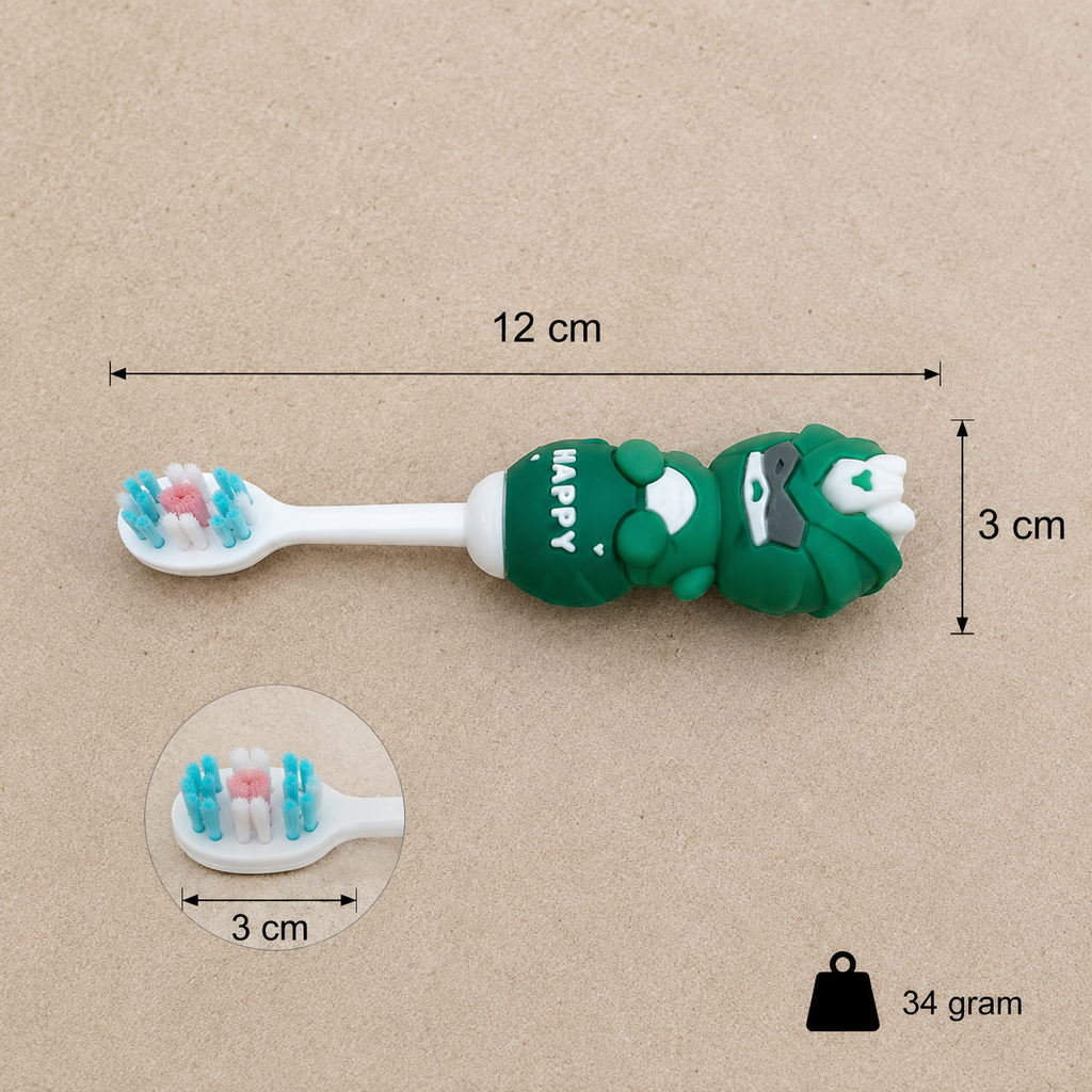 Angry Birds Kids Cartoon Toothbrush - Green (YM771)