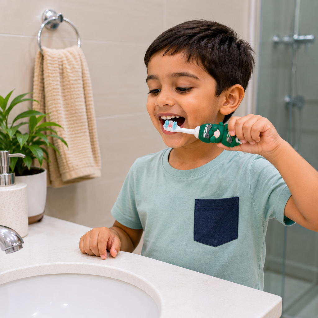 Angry Birds Kids Cartoon Toothbrush - Green (YM771)