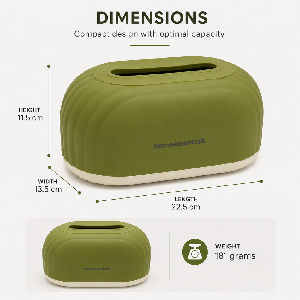 Green Tissue Box (YM1328)