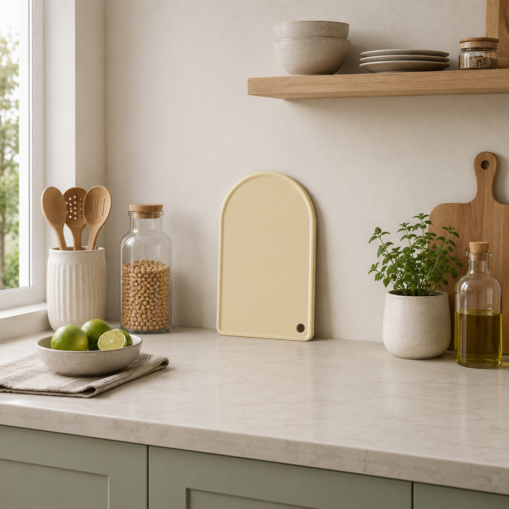 Plastic Chopping Board Yellow (YM1278)